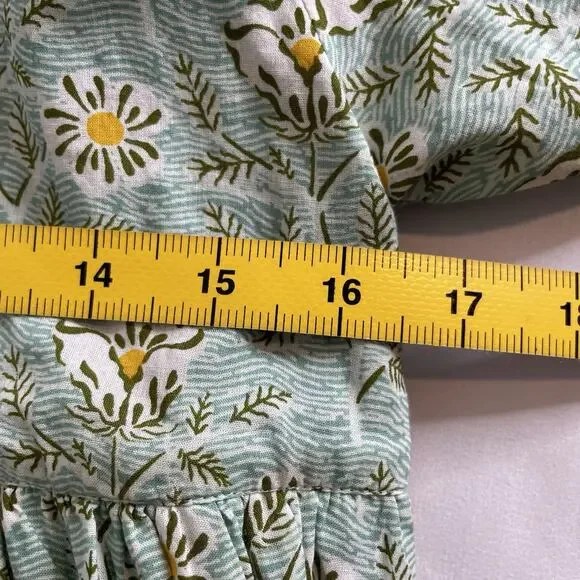 Pink Chicken Sage Green Floral Midi Dress - Picture 12 of 12